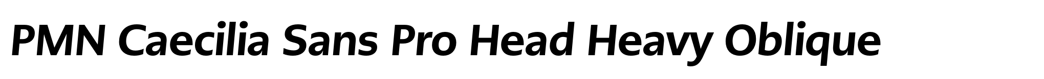 PMN Caecilia Sans Pro Head Heavy Oblique image